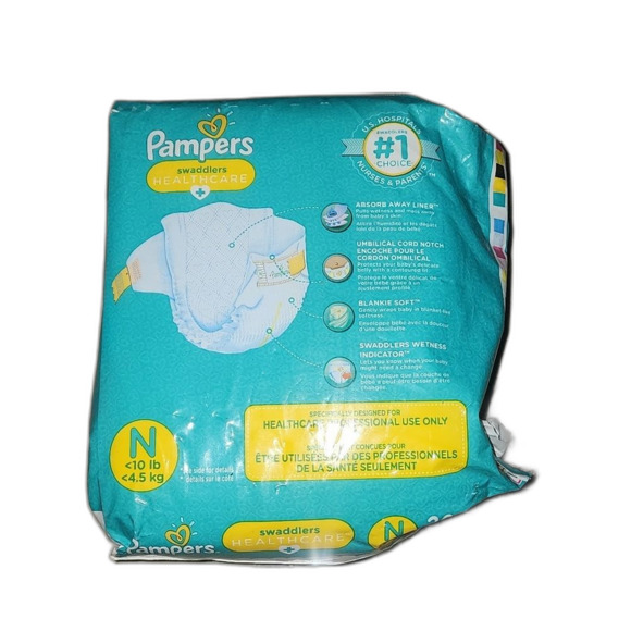 New Unopened Pampers Swaddlers Newborn 20 Pack - Picture 2 of 2
